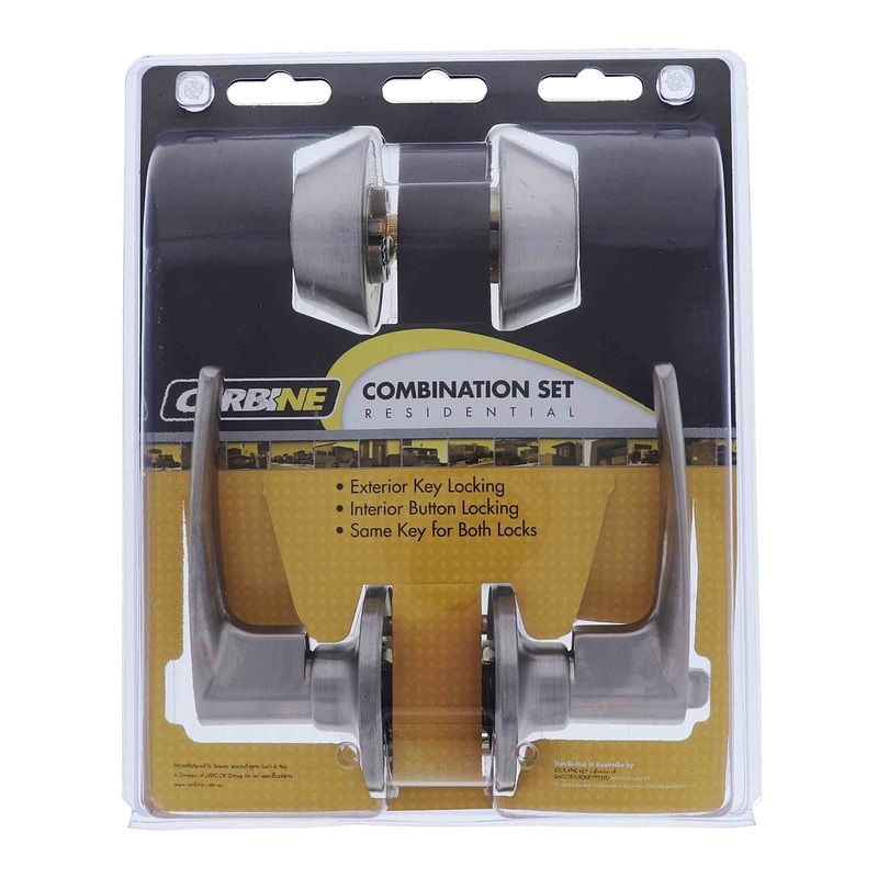 Carbine Kingston SL7000 Tiebolt Combination Deadbolt, Entrance Set, C4 Keyed to Differ Display Pack, Stainless Steel