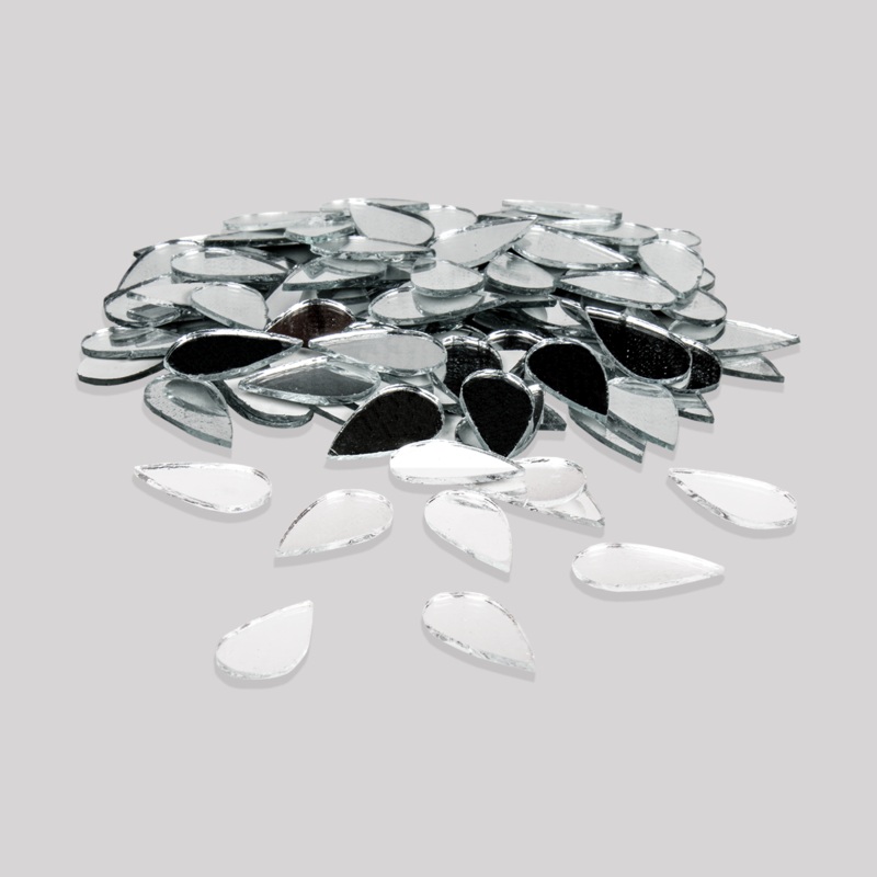 Cut Mirror Drop 20Mm 50Gms Approx 140pc