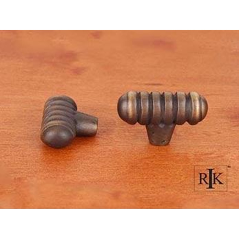 Distressed Large Ribbed Knob 1 13/16 (46mm) – Antique English