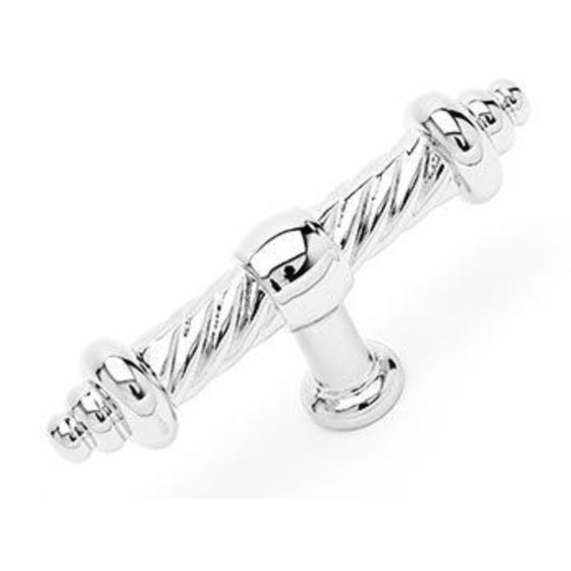 Large Twisted Knob 3 3/4 (95mm) – Polished Nickel