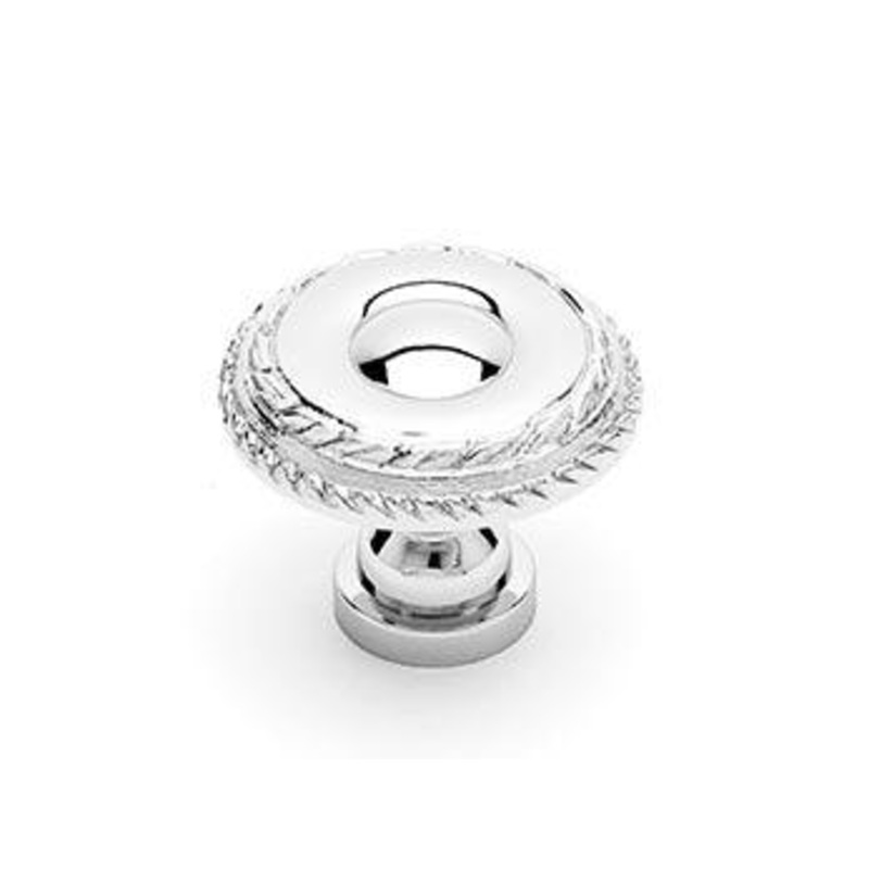 Small Double Roped Edge Knob 1 1/4 (32mm) – Polished Nickel