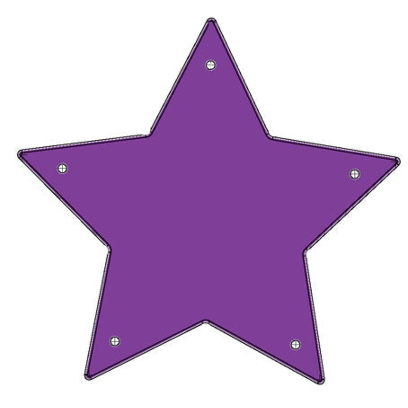 STAR PLAQUE (MAT/PRINTED [MJ7343]