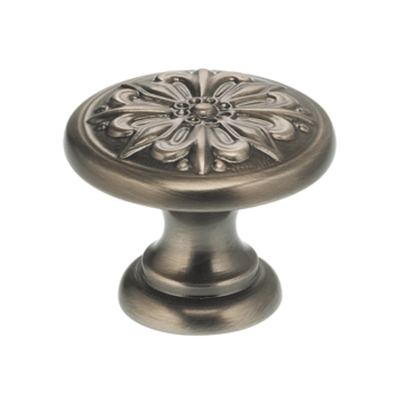 1-3/16 Diameter Graphic Flower Omnia Cabinet Knob