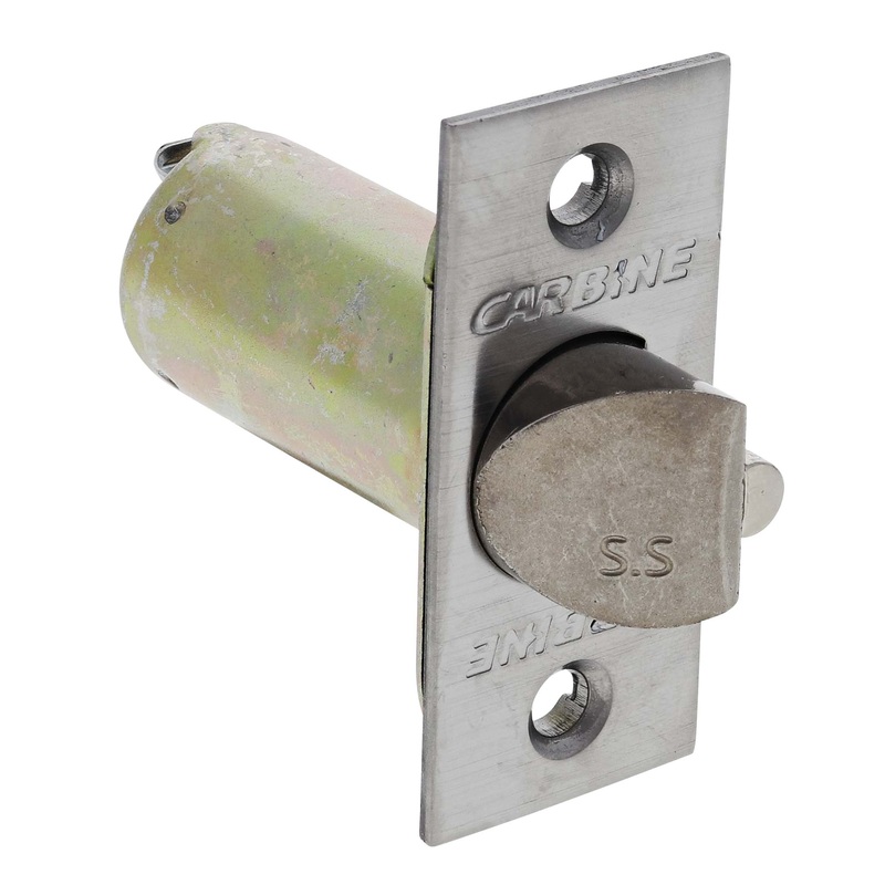 Carbine cylindrical 70mm deadlatch stainless steel