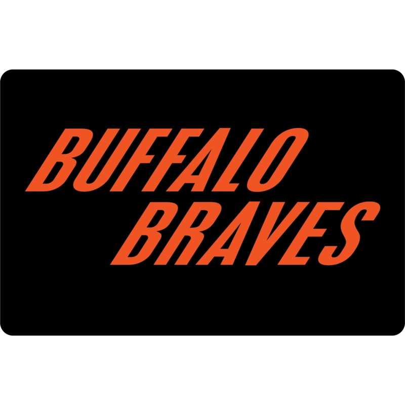DECAL (BACKBOARD LOWER) BUFFALO BRAVES [NB7208BUF]