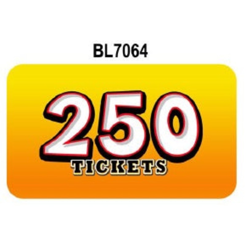 PLAQUE INSERT (CNTL PANEL 250 TICKETS) [BL7064]