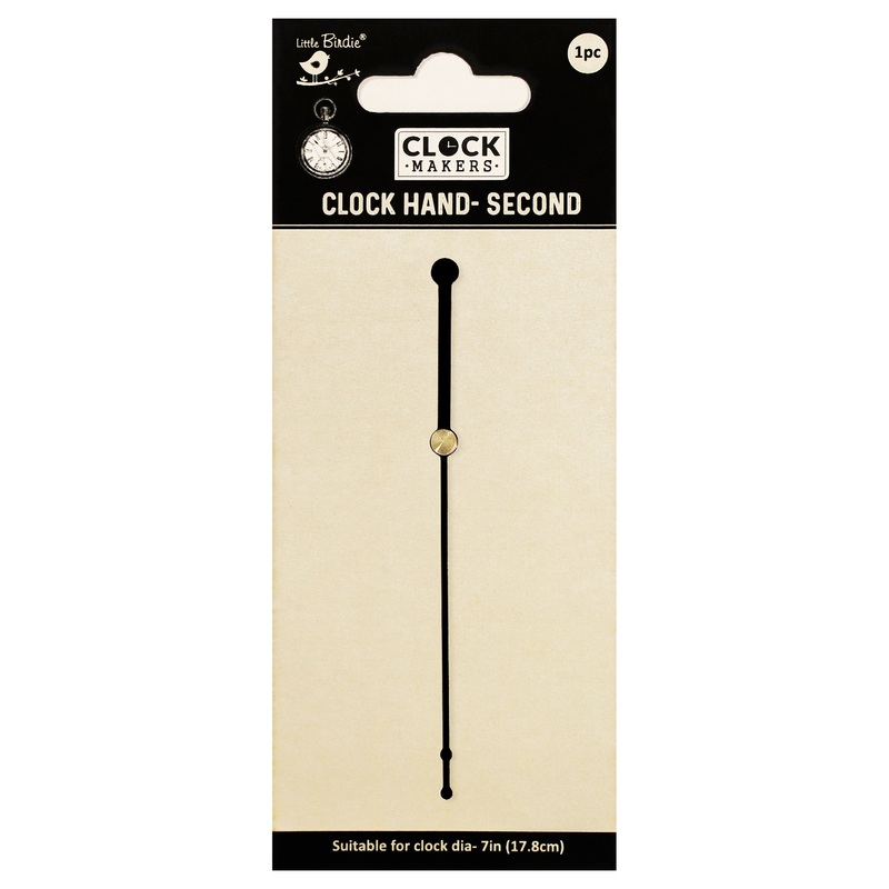 Clock Hand Second Nova Black 10.6Cm 1Pc Pbci Lb
