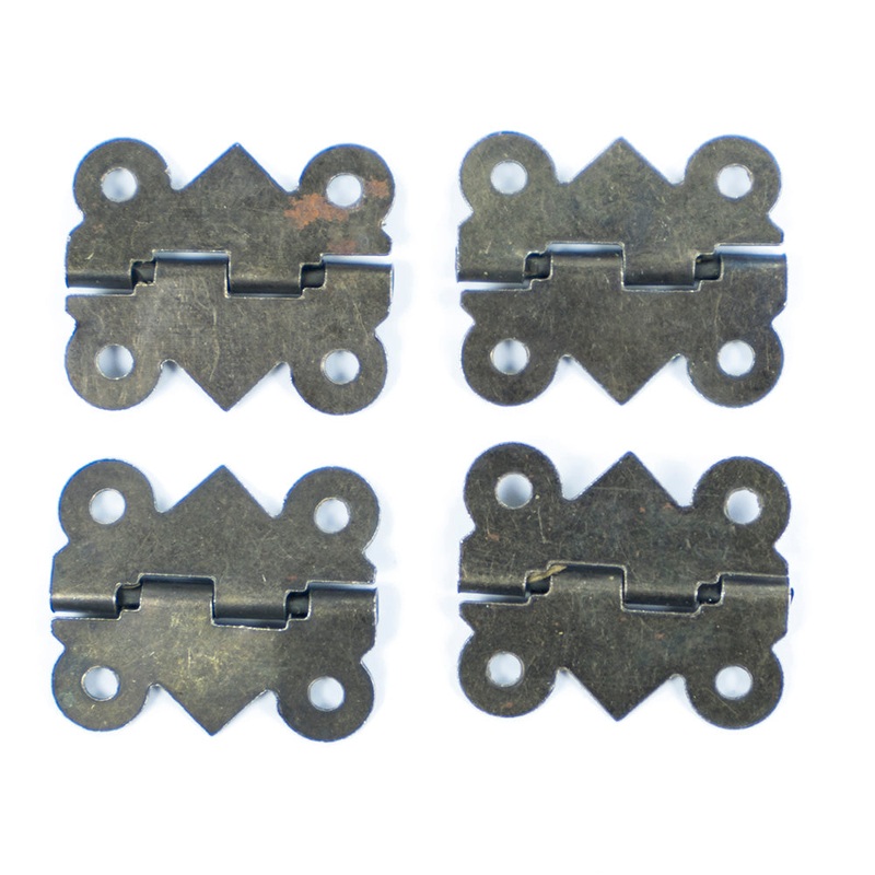 Door Hinge Antique With Screws 4Pc Ib