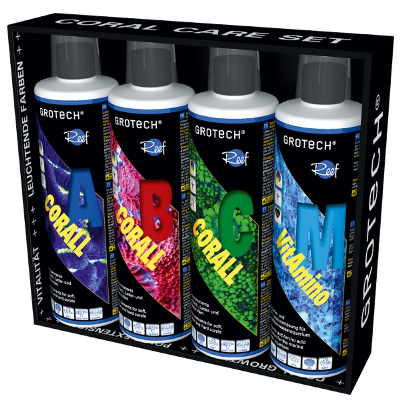 Grotech Coral Care Set – Coral A, B, C + VitAmino M je 500 ml