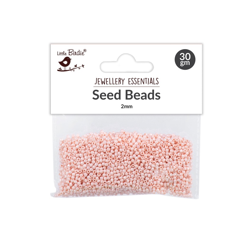 Seed Beads Misty Peach 2mm 30g