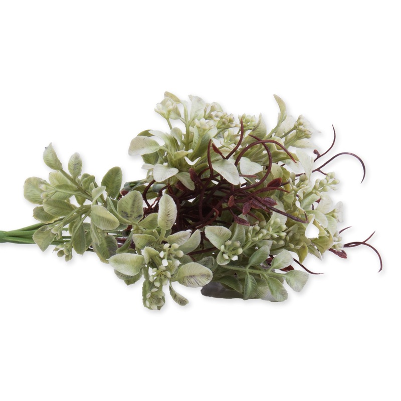 Artificial Leaf Stem Ornamental Foliage Soft Green 11inch 1 Bunch