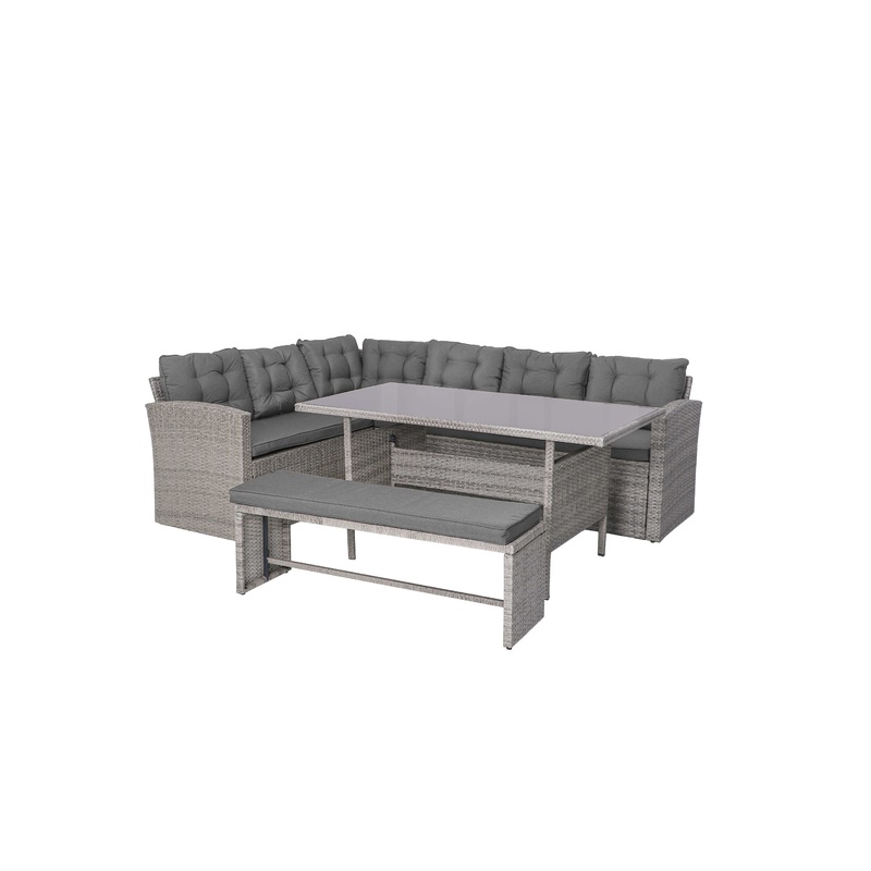 Nine Seater Outdoor Corner Dining Set