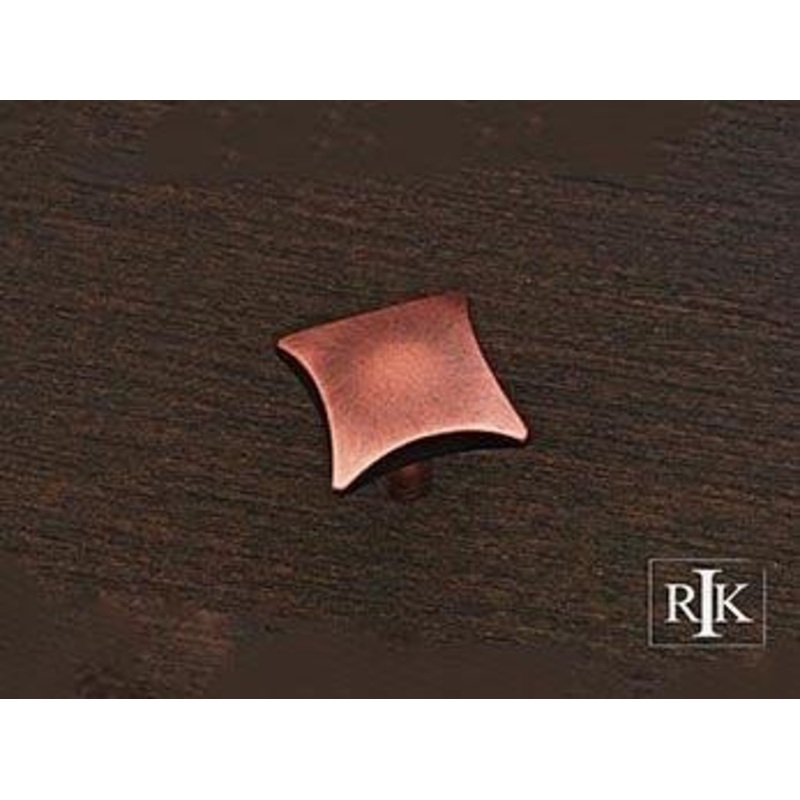 Plain Knob with Four Curves  1 5/32 (29mm) – Distressed Copper