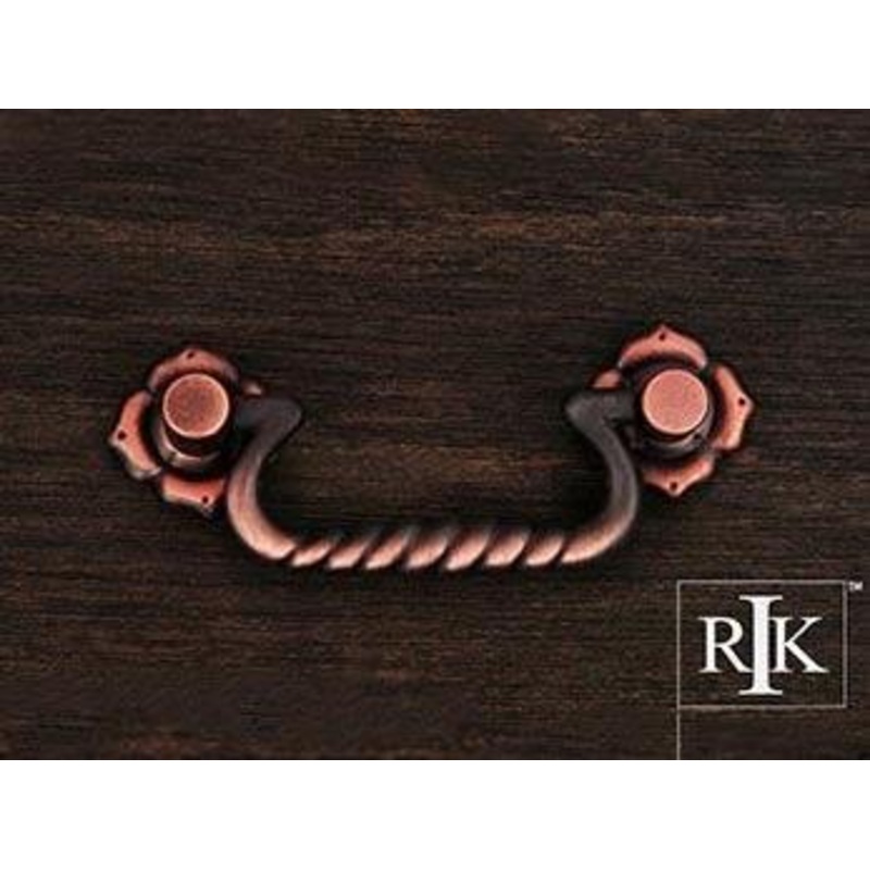 Rope Bail Pull with Clover Ends 3 – Distressed Copper