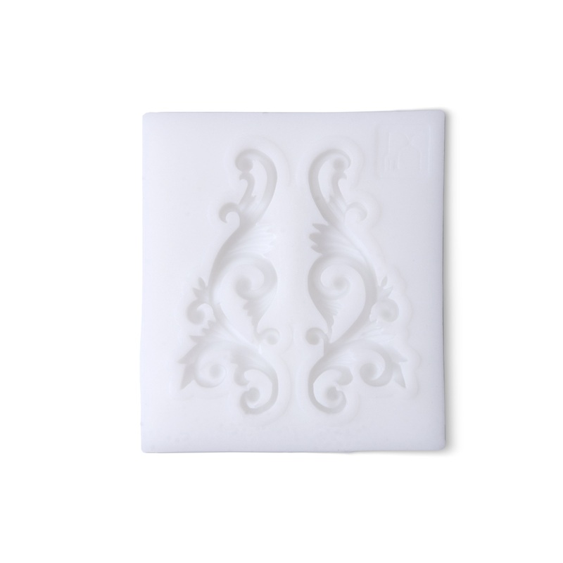 Silicone Mould Swirl Flourish 6cm X 5.3cm 7mm 1pc