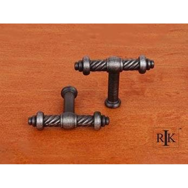 Small Twisted Knob 2 (51mm) – Distressed Nickel