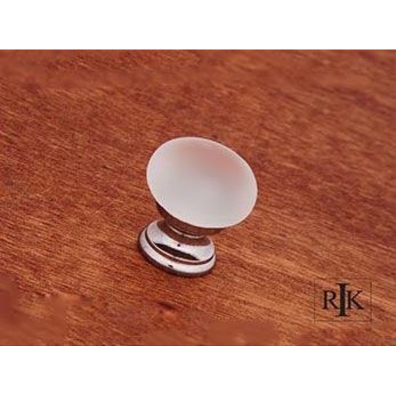 Smoked Glass Round Knob 1 5/32 (29mm) – Chrome