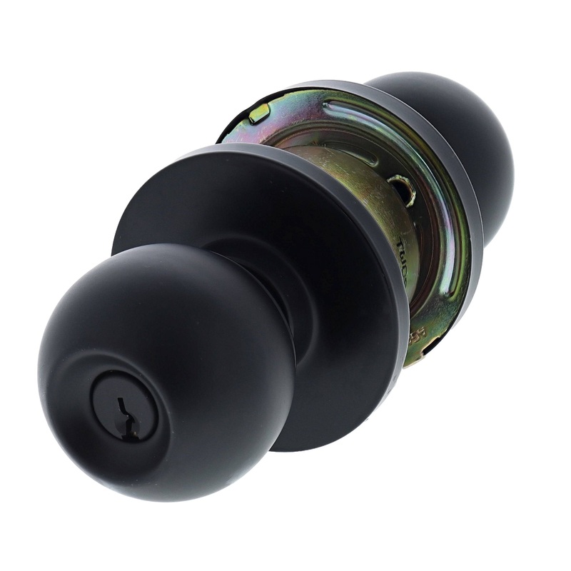 Carbine Epsom 3000 Cylindrical Vestibule set, 60mm backset, C4 Keyed to Differ, Boxed, Matte Black