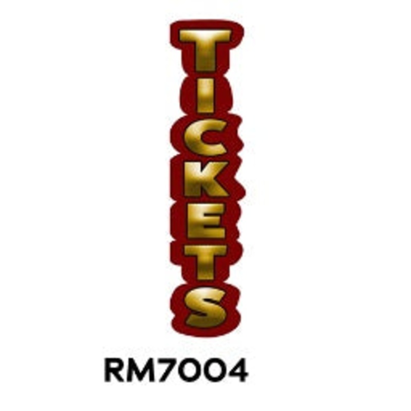 DECAL (TICKETS) [RM7004]