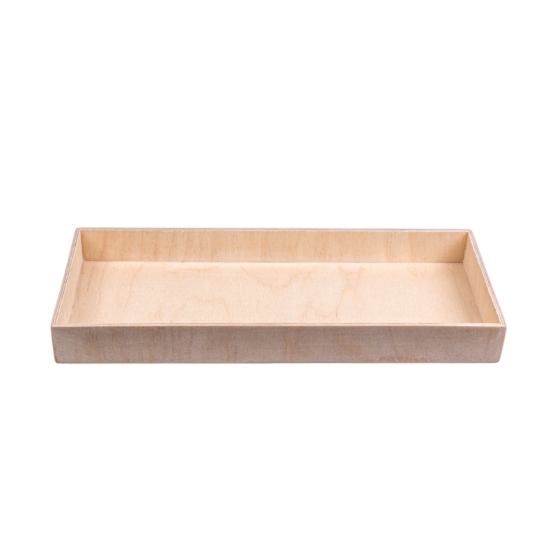 Wooden Tray – Birch Wood, Approx L14in x W6in x H1.25in, 4mm Thick, 1 pc