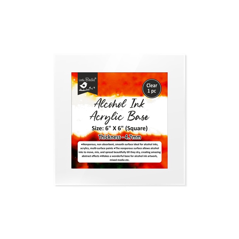 Acrylic Base Clear 3.7Mm Thickness 6Inch X 6Inch 1Pc Shrink Lb