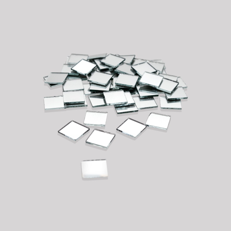 Cut Mirror Square 10Mm 50Gms Approx 182pc