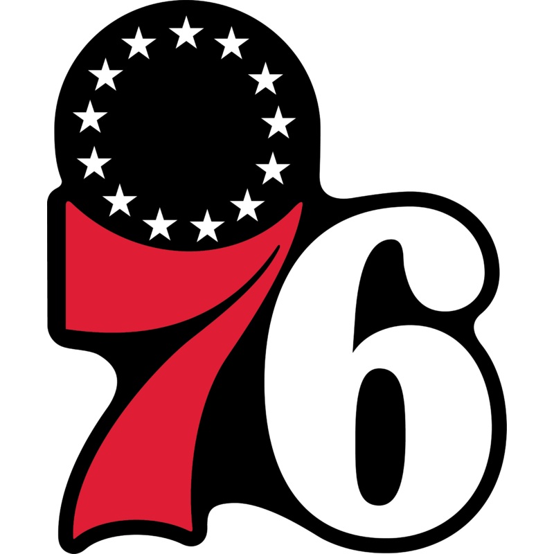 DECAL (REAR CAB SIDE) PHILADELPHIA 76ERS [NB7207PHI]
