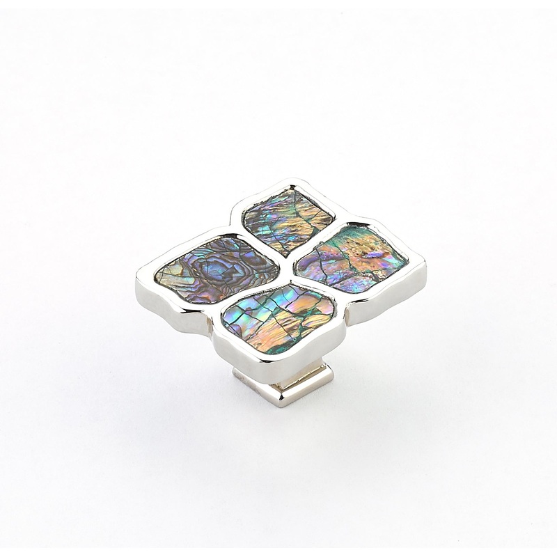 Imperial Shell Sectioned Square Knob by Schaub