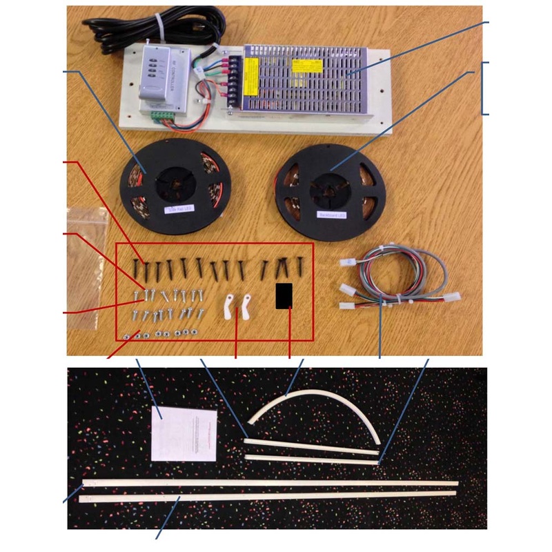 LED FIELD KIT FOR NBA HOOPS POST 2004 [NB1001LEDFX]