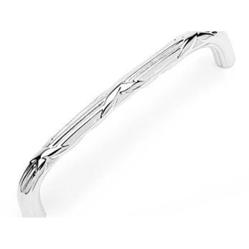 Lines and Crosses Pull 5 – Polished Nickel