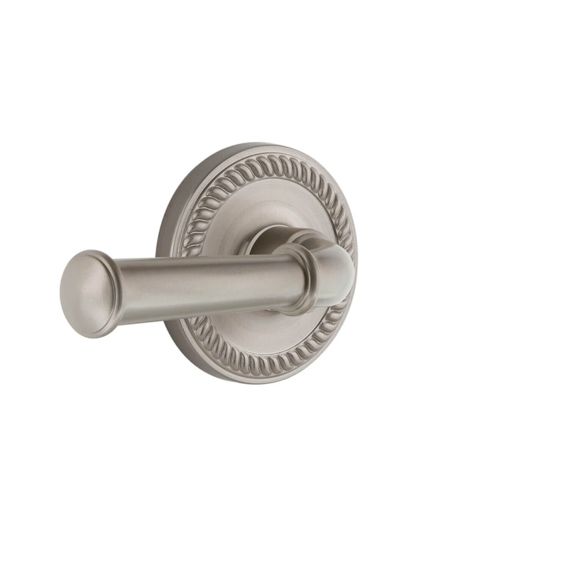 Newport Rosette with Georgetown Lever in Satin Nickel