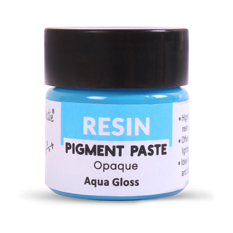 Resin Pigment Opaque Aqua Gloss 15gm Bottle