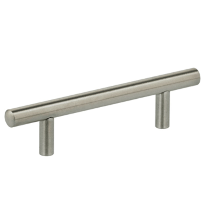 3 Center-to-Center Omnia Modern Bar Cabinet Pull Satin Stainless Steel