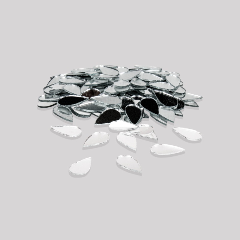 Cut Mirror Drop 12Mm 50Gms Approx 334pc