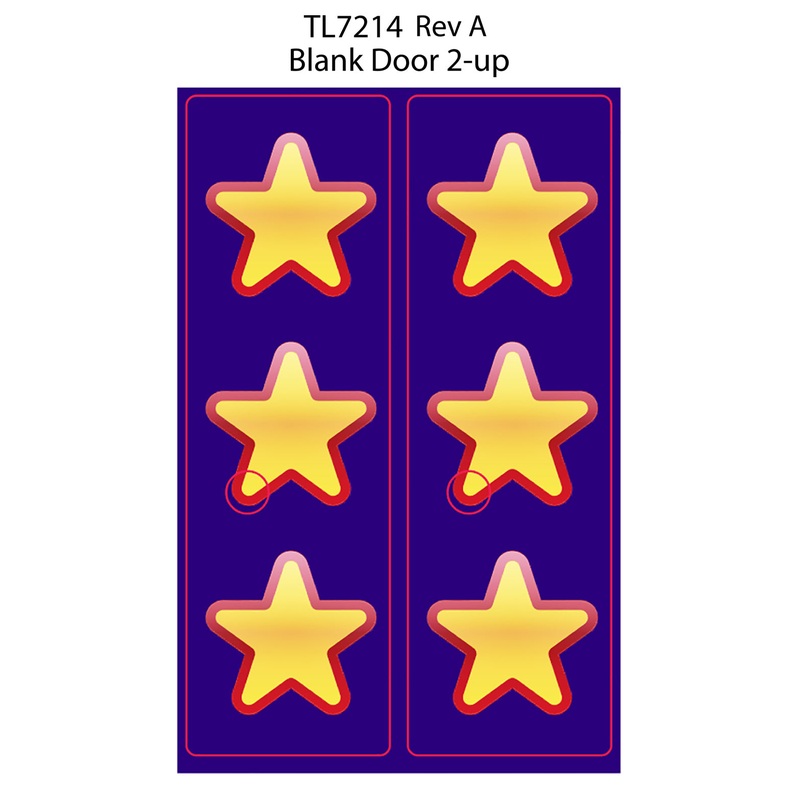 DECAL (COIN DOOR) BLANK ENTRY [TL7214]