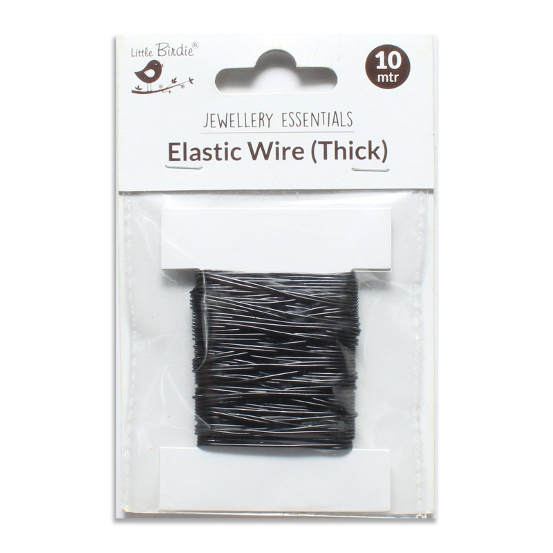 Elastic Black Wire 0.8Mm 10M
