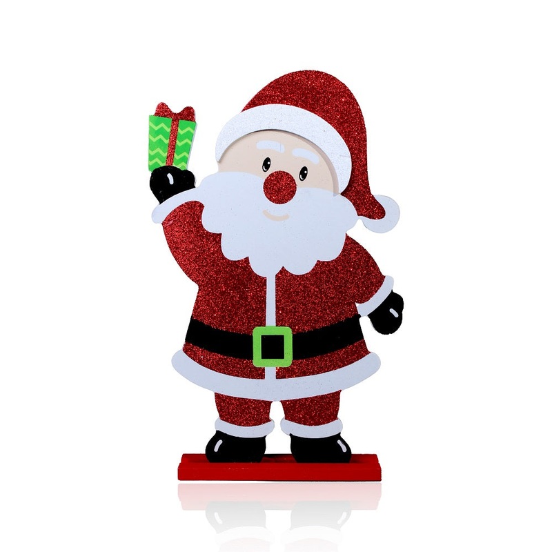 Table Deco Santa Red 12 X 8Inch 1Pc