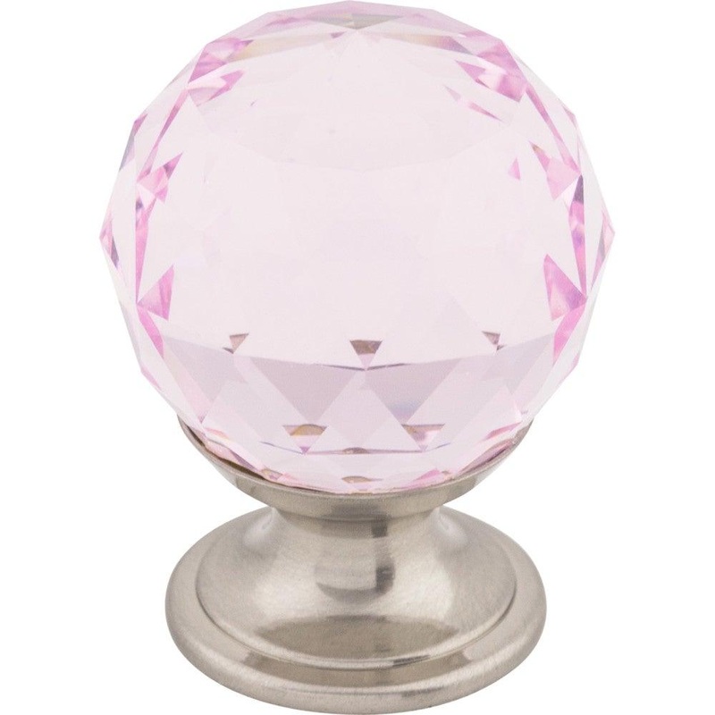 Top Knobs Pink Crystal Knob