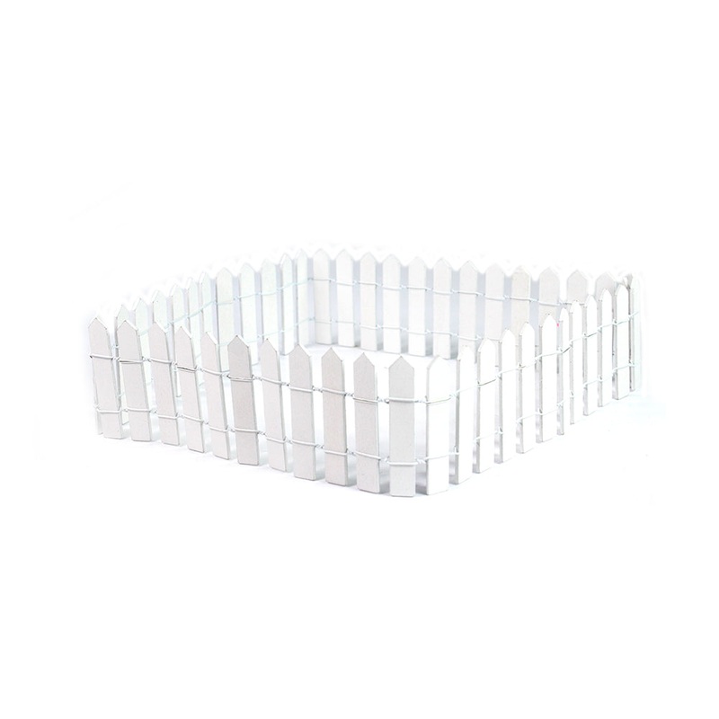Wooden Fence White L90Xh7Cm 1Pc Ib