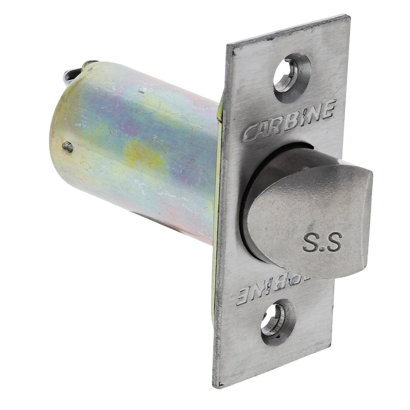 Carbine cylindrical 70mm kick off passage latch stainless steel