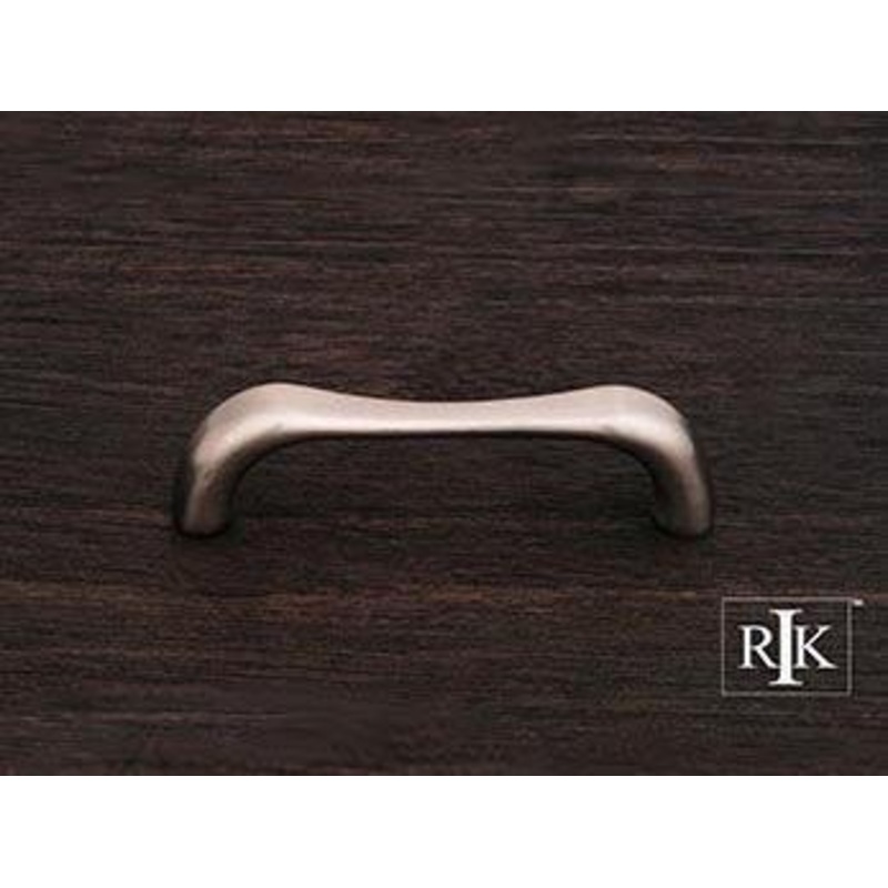 Contemporary Bent Middle Pull 3 – Pewter