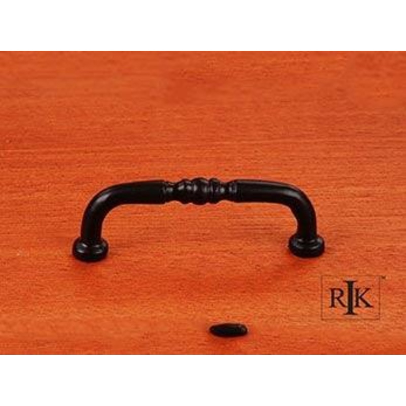 Decorative Curved Pull 3 – Black