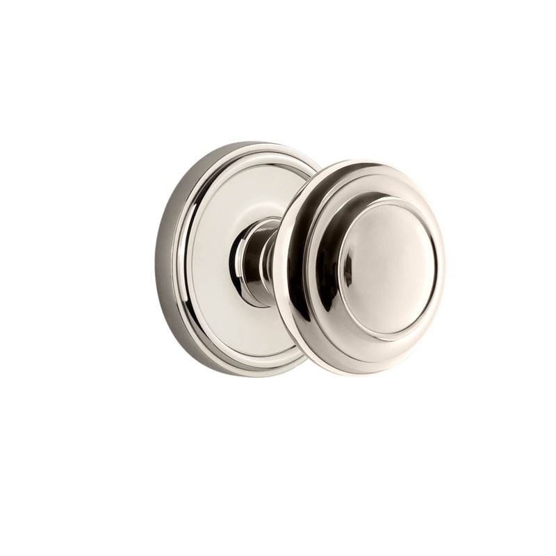 Georgetown Rosette with Circulaire Knob in Polished Nickel