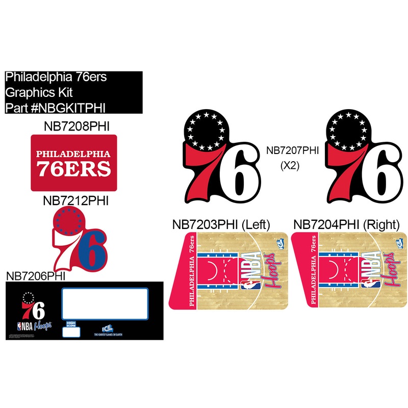 KIT: NB GRAPHICS PHILADELPHIA 76ERS [NBGKITPHI]