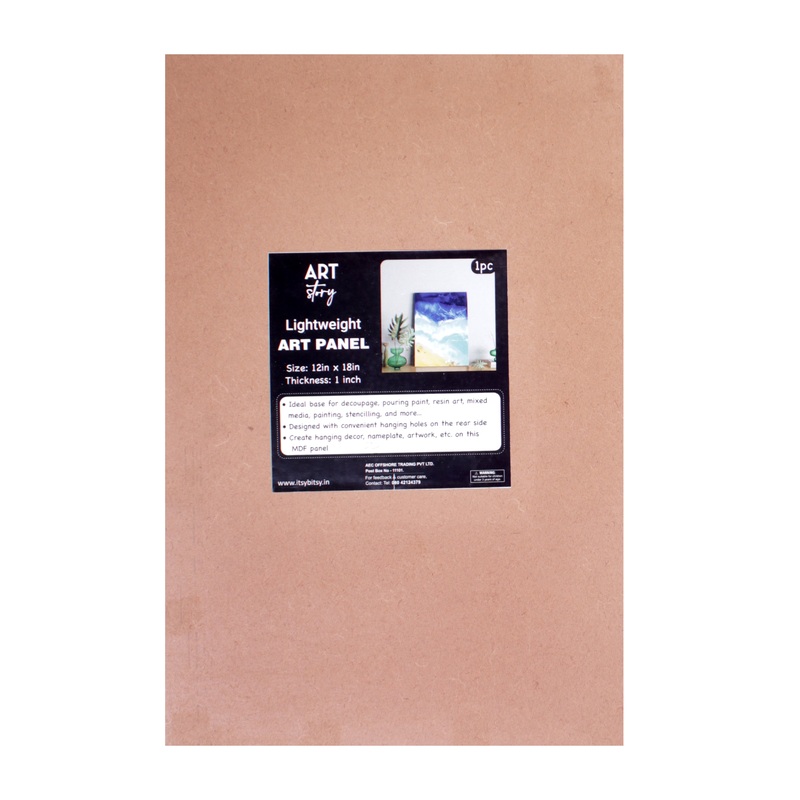 Mdf Light Weight Art Panel 12 X 18 X 1Inch 5.5Mm Thick 1Pc Sw Lb