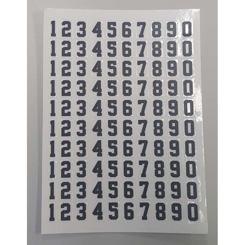 NUMBER SHEET (BLACK) CHEXX [SC7102]