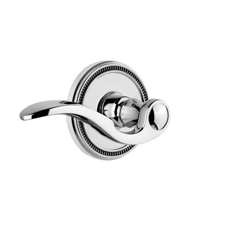 Soleil Rosette with Bellagio Lever in Bright Chrome
