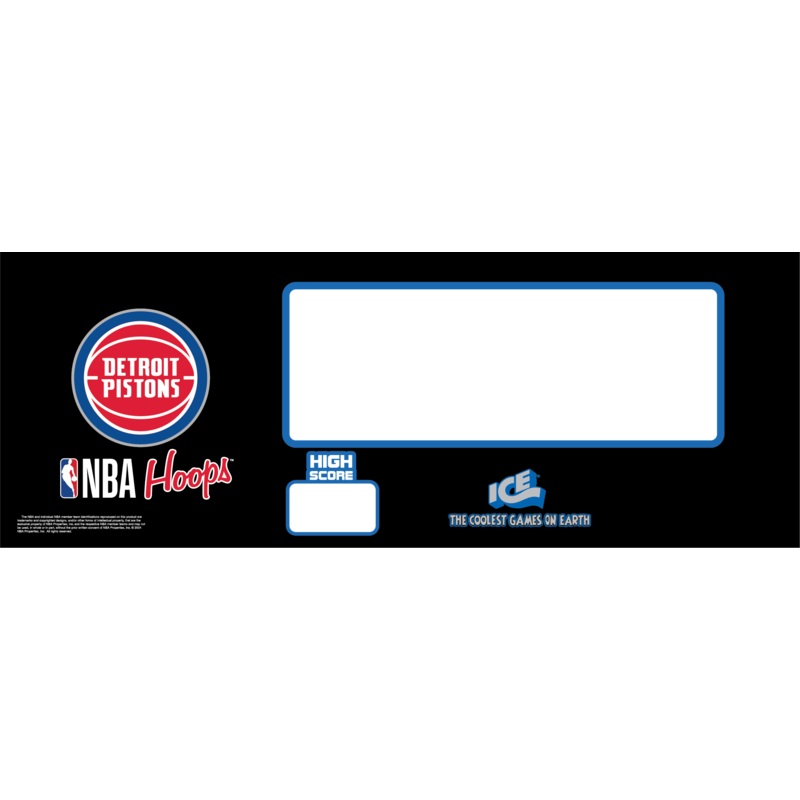 CONTROL PANEL (MAT/PRINTED) DETROIT PISTONS [NB7206DET]