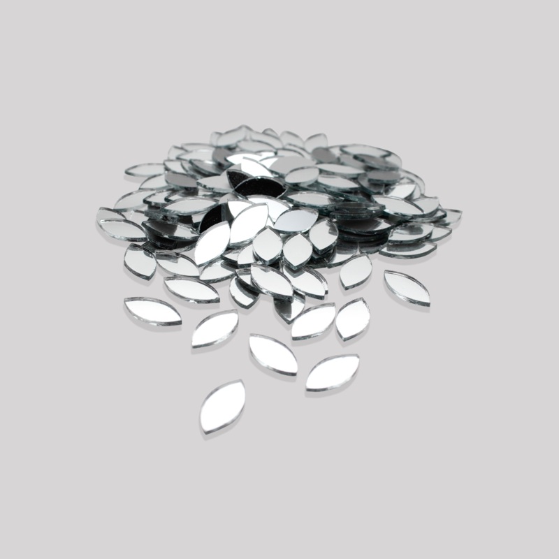 Cut Mirror Leaf 12Mm 50Gms Approx 498pc