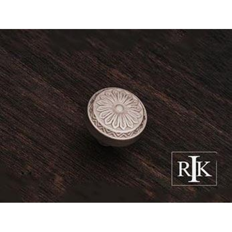 Flowery Ornate Knob 1 1/4 (32mm) – Pewter